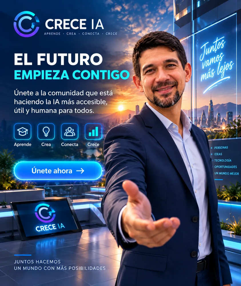 Llamado final aprobado de Crece IA: el futuro empieza contigo.